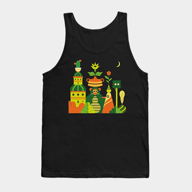 Garden of plants Tank Top by Léo Alexandre